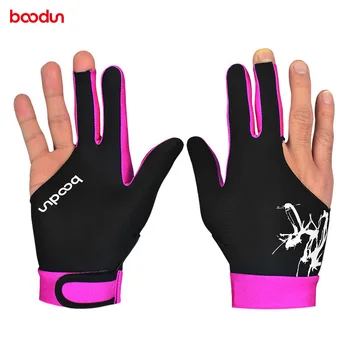 

Boodun 1Pc Snooker Billiard Gloves Breathable 3 Fingers Men Women Billiard Right Left Interchangeable Snooker Shooters Gloves