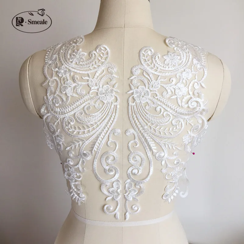 

Free Shipping New Fashion Sequin Embroidery Lace Patch Wedding Dress Decoration Decal Handmade DIY Clothing Accessories RS392