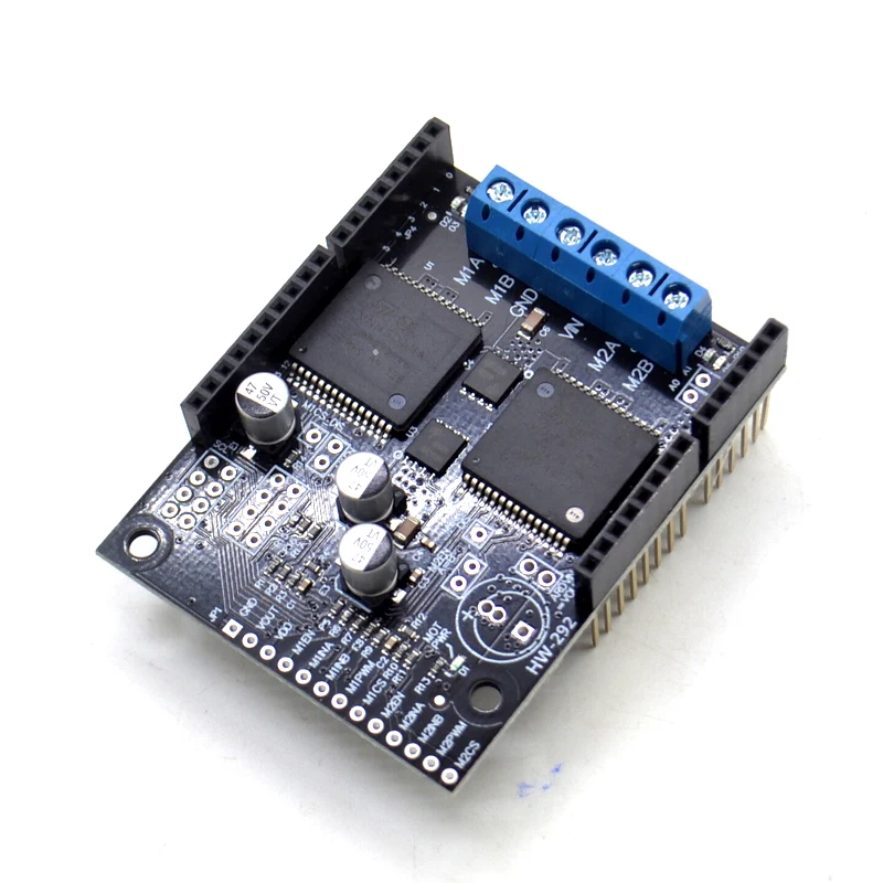 1 шт. VNH5019 30A двойной высокой мощности DC драйвер двигателя Щит совместим с ARDUINO(Защита окружающей среды) VNH2SP30 обновления - Цвет: 2 channel