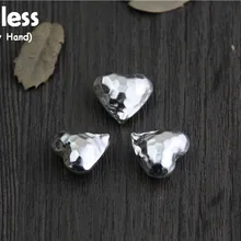 Uglyless реального S925 стерлингового серебра в форме сердца Бисер аксессуары ювелирные изделия DIY Полые Любовь Spacer Бусины Ручной Работы Выводы Bijoux