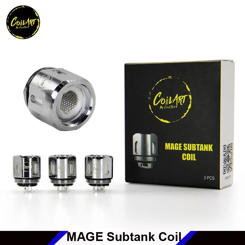 

Original CoilART MAGE Subtank coil mesh coil mage tank coil core head replacement coils for CoilART MAGE Subtank 3pcs/lot