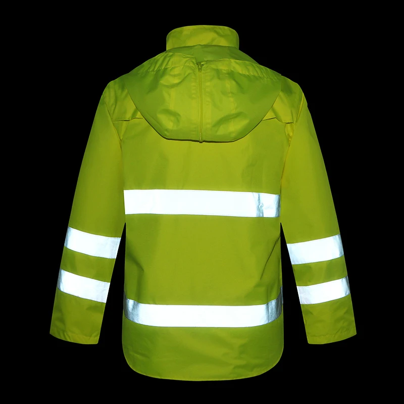 Светоотражающий плащ HI VIS для дорожного движения Экологичная униформа