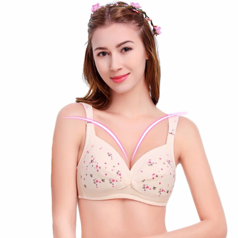 Fashion Maternity Women Mum Feeding Cotton Nursing Breastfeeding Bras Cup 34 42Bin Maternity