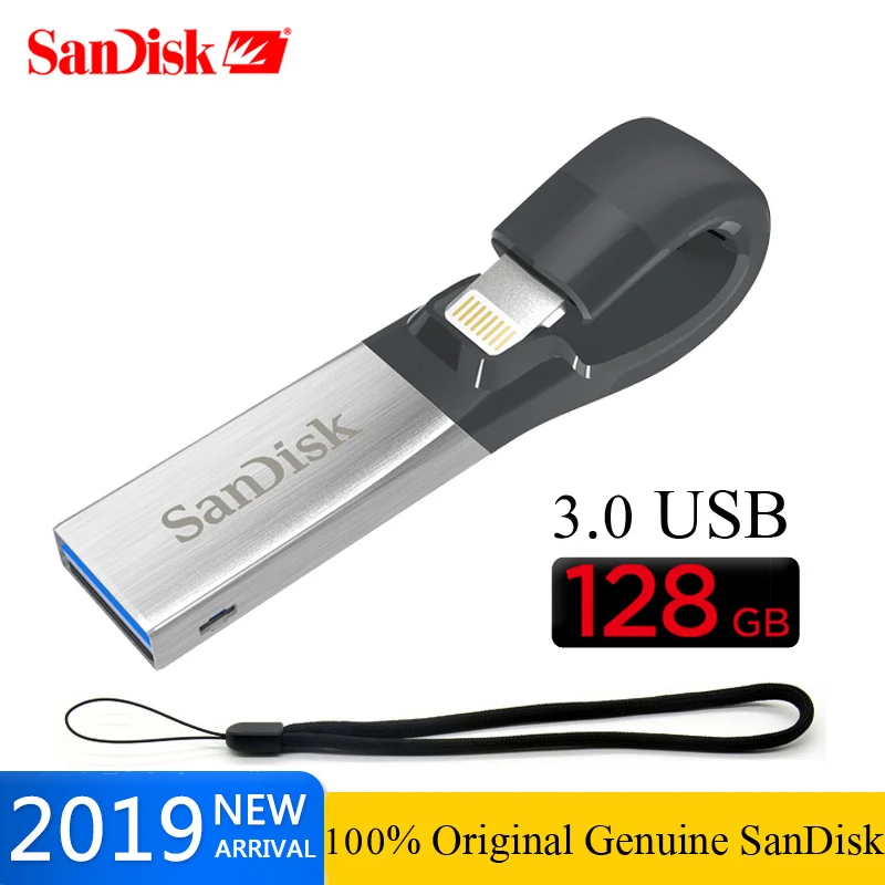

SanDisk SDIX30N USB 3.0 Flash Drive 128GB 64G OTG USB Pen Drives lightning 32G USB Stick pendrive for iPhone iPad iPod APPLE MFi