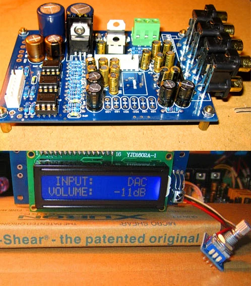 

F10 M62446 6 channel remote+LCD display control digital kit high bass adjustment preamplifier Kit WLX