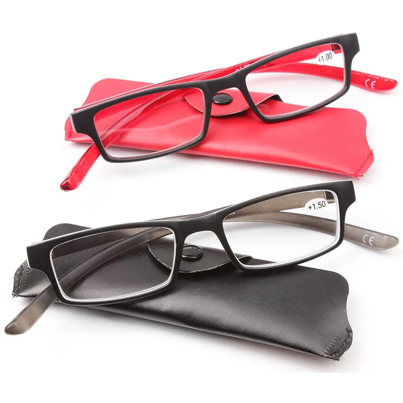 Брендовые стильные очки для чтения Chashma черно красные с круглым вырезом|brand reading