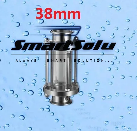 

Free shipping 1.5'' 38MM Flow Sanitary Sight Glass Tri Clamp Quick Install Straight Visual Mirror
