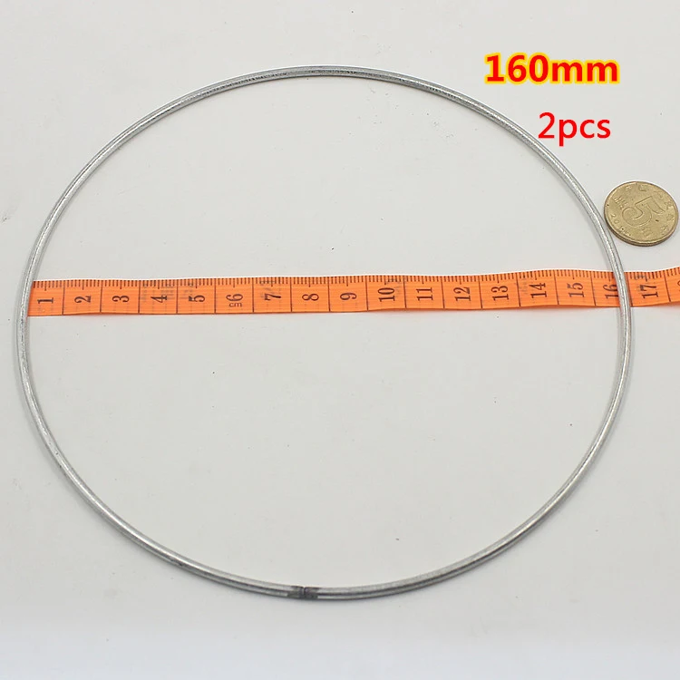 1 упак./лот большой Ловец снов круг кольцо ремесло 35-180 мм металлические кольца для мечта Ловушки для обручи подвесные аксессуары для изготовления украшений своими руками - Цвет: 160mm 2pcs