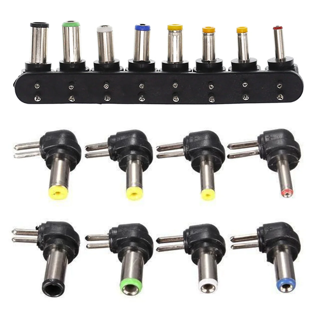 

Laptop Charger Adapter Tip 1Set 8pcs Universal AC DC Power Adapter Plug Charger Tips For PC Notebook Laptop 1Set 8pcs