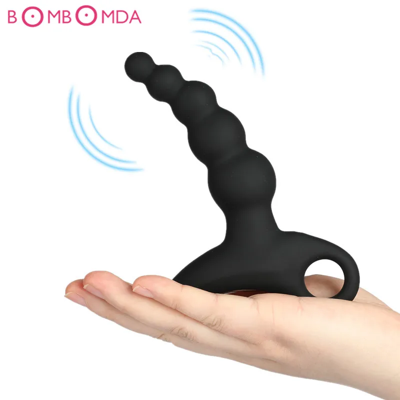 USB Rechargeable Male Prostate Massage with Ring Rechargeable Anal font b Vibrator b font Silicon Sex
