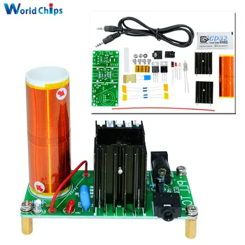 

1 Set Mini Tesla Coil Kit 15W Mini Music Tesla Coil Plasma Speaker Tesla Wireless Transmission DC 15-24V DIY Kits
