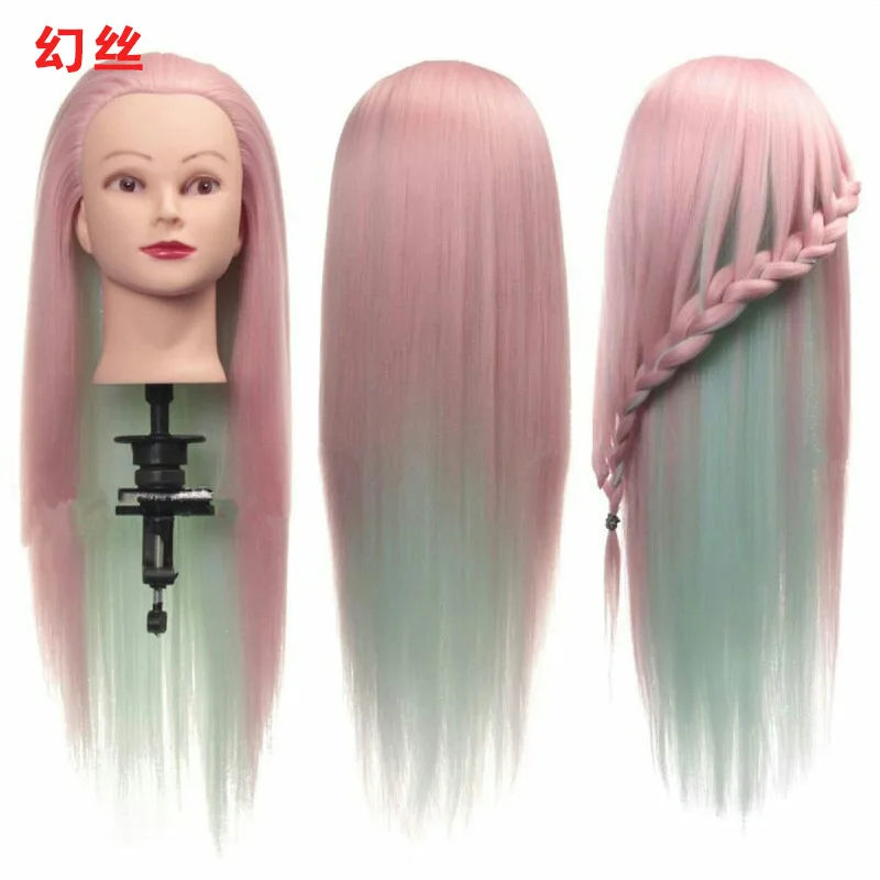 colorful hair mannequin