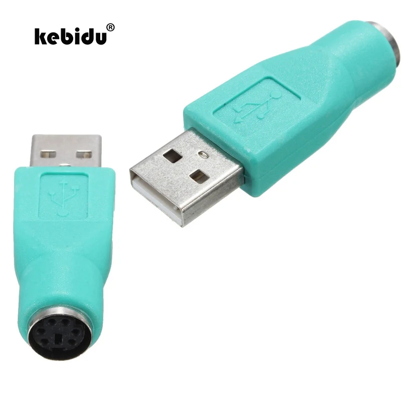 

kebidu PS/2 TO USB Converter USB male to PS/2 female keyboard or mouse adapter for Laptop to connect your PS/2 mouse to USB port