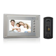 (1 Unidades) 7 Pulgadas de Pantalla Coloreada de Intercomunicación Teléfono 1 a 1 Sistema de Control de acceso de la Puerta Cámara Versión de la Noche Videoportero de Intercomunicación
