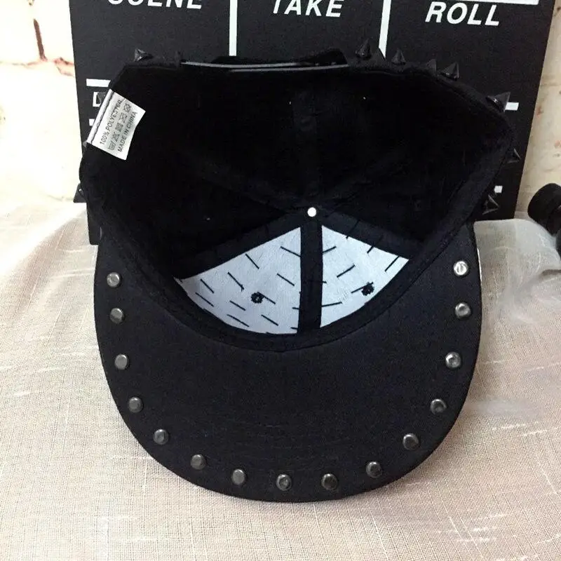 Унисекс панк шляпа с рисунком ежа персональный Джаз Snapback шипованные шипы