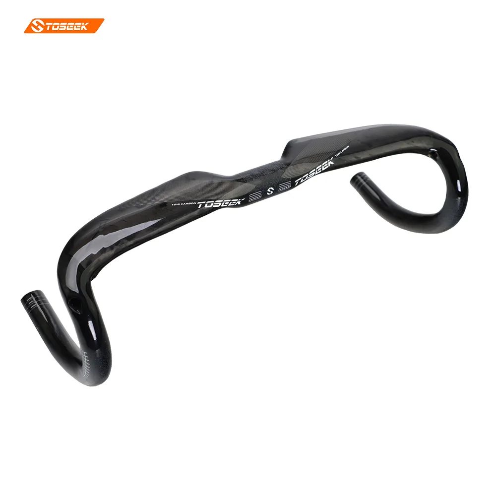 

UD matte/gloss 240g TOSEEK Full Carbon Road bike bicycle handlebar lightest Carbon bent bar 31.8X400/420/440MM