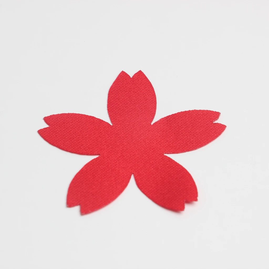 100pcs Cut Out Satin Drill Fabric Flower Pieces for DIY Wedding Bridal Craft 4cm