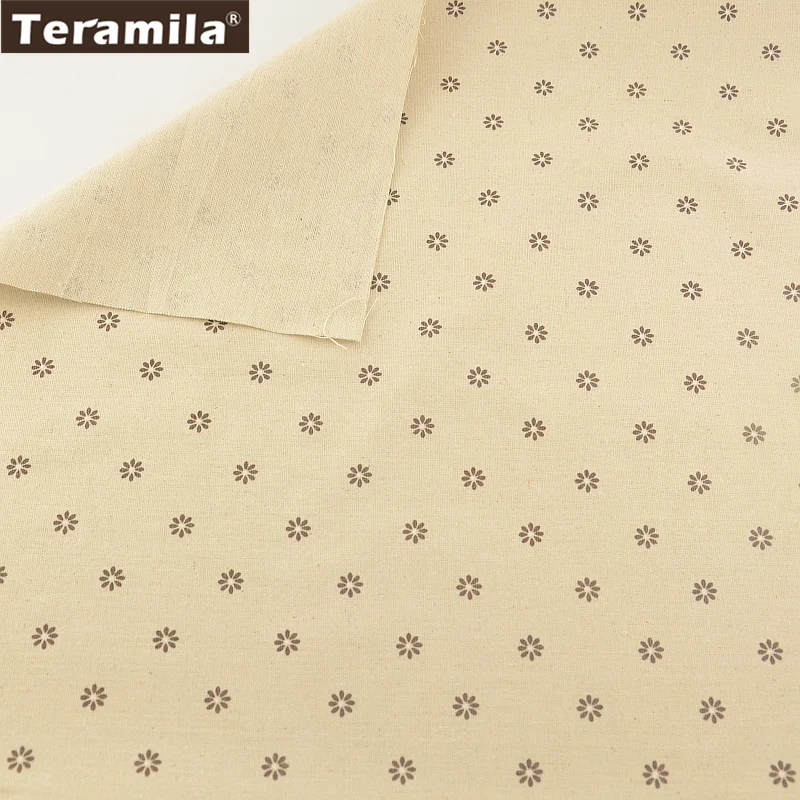 

Linen Fabric Print Flowers Sewing Material Tissu Tablecloth Pillow Bag Curtain Cushion Pillow Zakka Home Textile Cotton