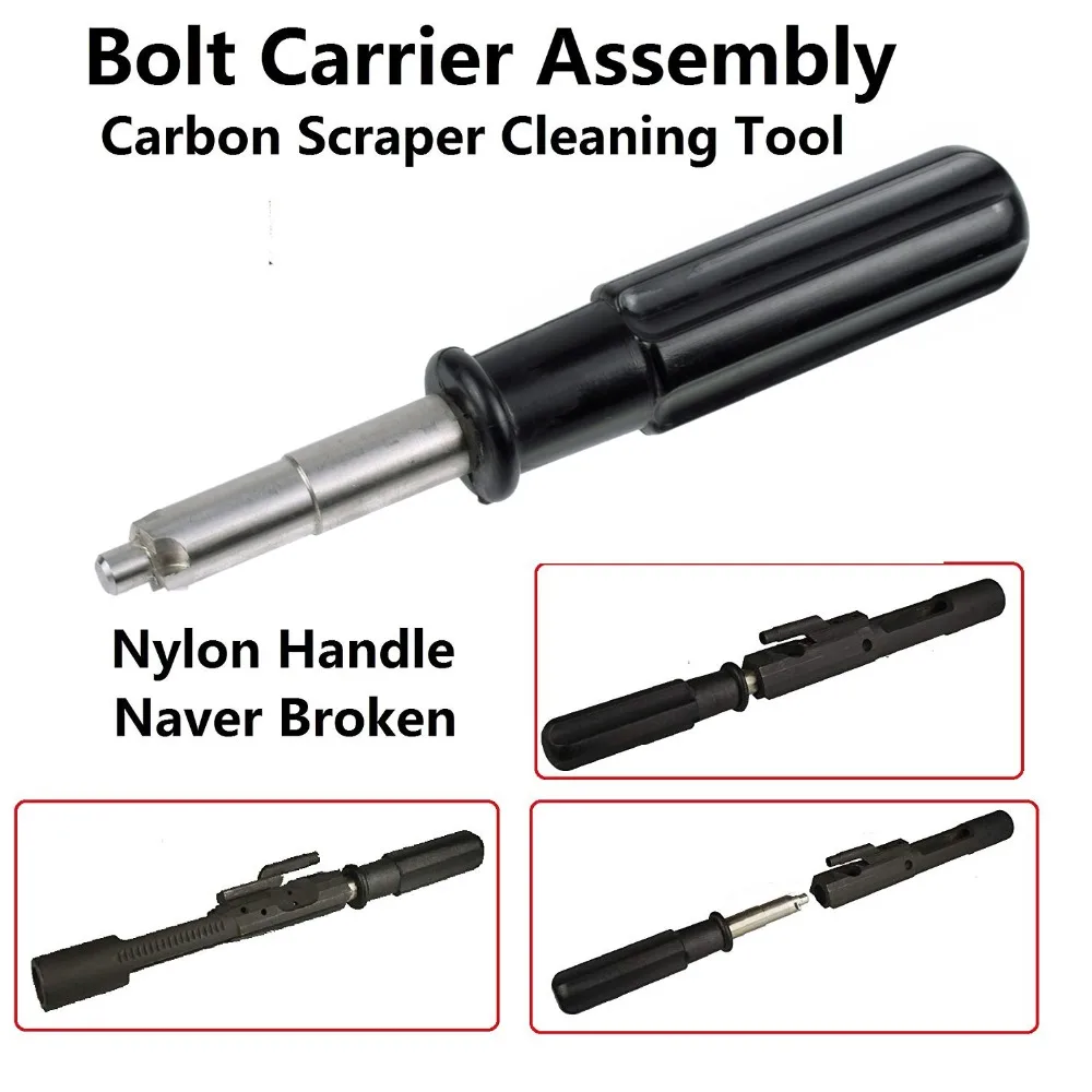 

LAMBUL AR15 M16 .223 Rifle Steel Bolt Carrier Carbon Scraper Gun Cleaning Tool Proper Cleaning of Carrier With Brownells Scraper