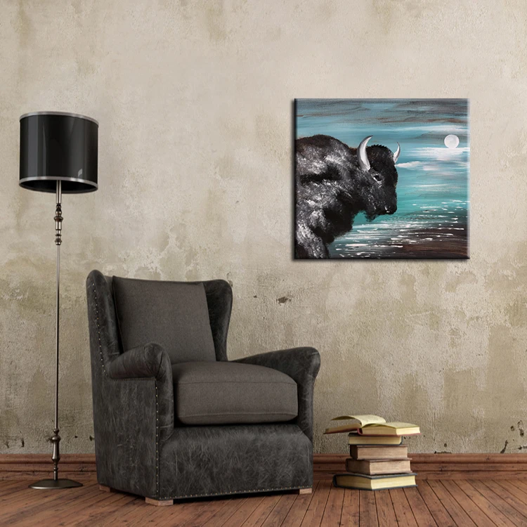 ox oil painting