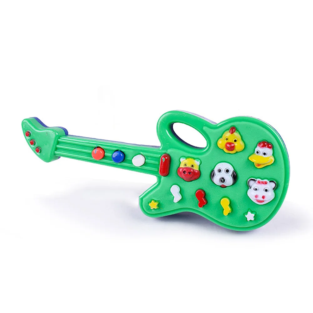 Детская электронная гитара рифма развивающая Музыка Звук ребенок музыкальная игрушка Малыш Детский многофункциональный младенческий музыкальный инструмент