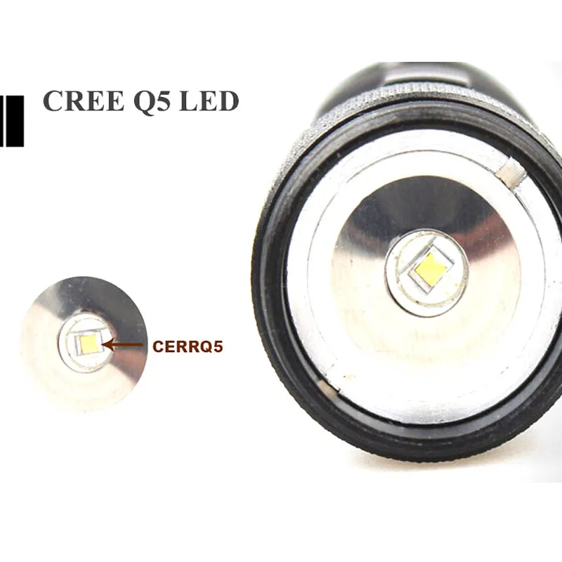 U F SK68 1xcree Q5 200 люмен 3 режимный мини масштабируемый светодиодный фонарик