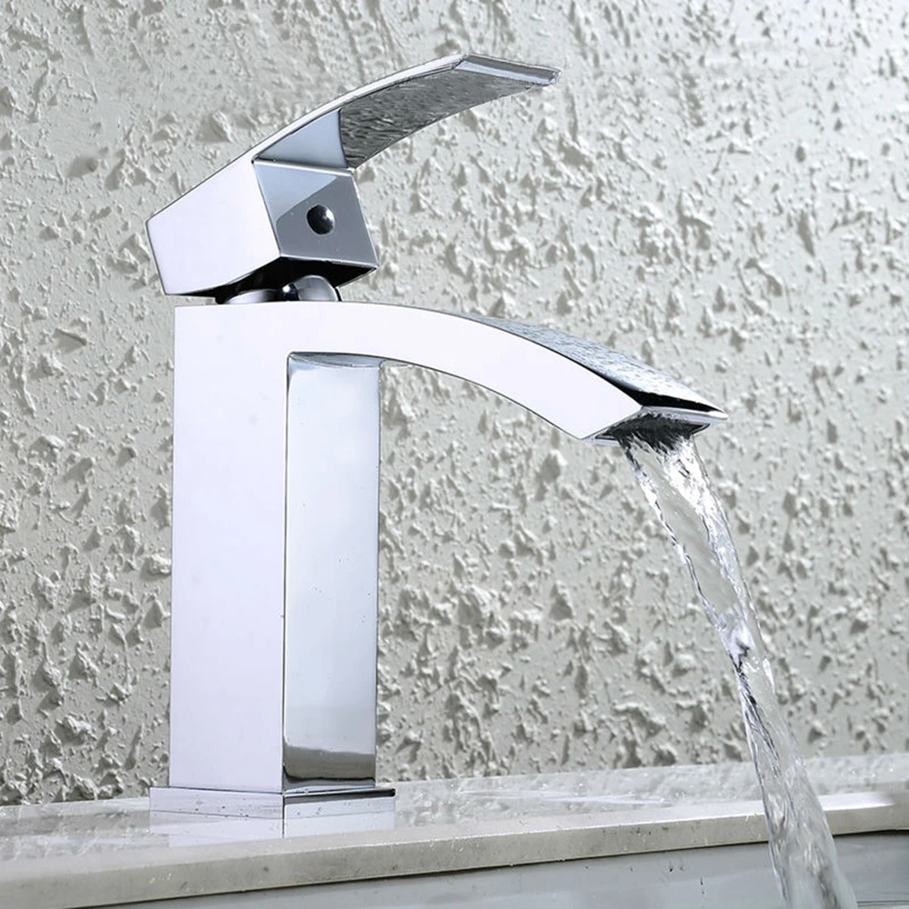 EVERSO смеситель для умывальника Смеситель для ванной комнаты водопроводный кран водопад один держатель горячей и холодной смеситель