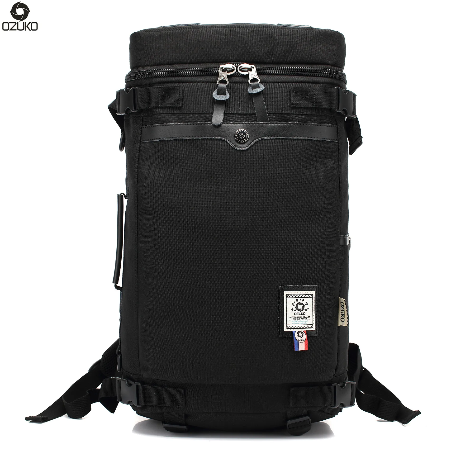 

Ozuko New Unisex Multi-function Large Capacity Notebook Bag Men Fashion Leisure Travel Backpack Teenager Student Book Bag