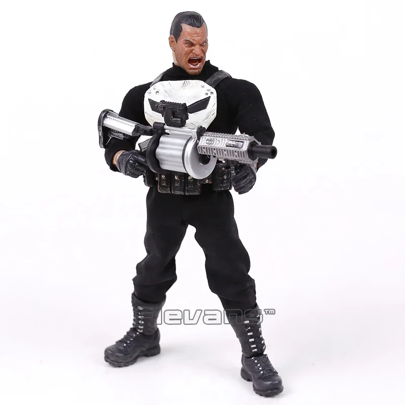 MEZCO The Punisher Frank Castle 1/12 Scale PVC Action Figure Collectible Model Toy 16cm MEZCO The Punisher Frank Castle 1/12 Scale PVC Action Figure Collectible Model Toy 16cm