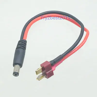 1pc New Male Dean (T-connector) to male 2.1mmx5.5mm DC barrel plug cable | Строительство и ремонт