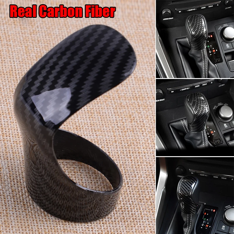 

2014-2017 Shifter trim Replacement Accessory Carbon Fiber Black Shifting Head For Lexus IS250/350/200T Interior