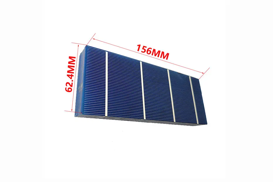 Поликристаллические солнечные батареи 1,75 W панелей sol156mm* 62,4 панели солнечных батарей 20/50 шт в наборе, набор «сделай сам» для панели солнечных батарей для мобильного телефона зарядное устройство