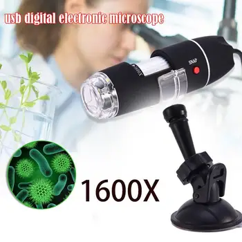 

Portable USB Microscope Light Electric Handheld Microscopes Suction Tool1600X 2-in-1 LED Digital Endoscope Camera Microscopio