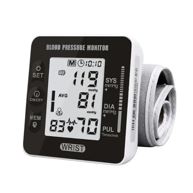 

LCD Display Digital Electronic Speech Blood Pressure Monitor Pulse Tester Intelligent Type Electronic Blood Pressure Measure