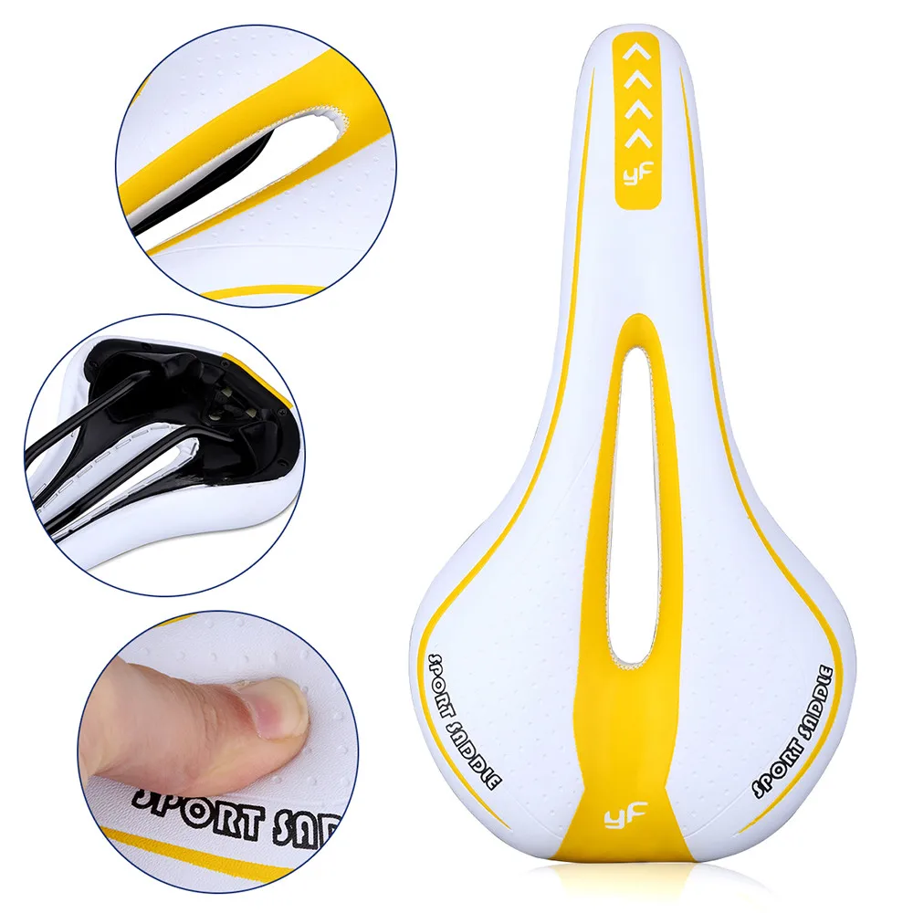  Silicone Gel Extra Soft Bicycle Bike MTB Saddle Cushion Seat Cover Pad Comfort Road Mountain Bike Leather Woman #3O18 (122)