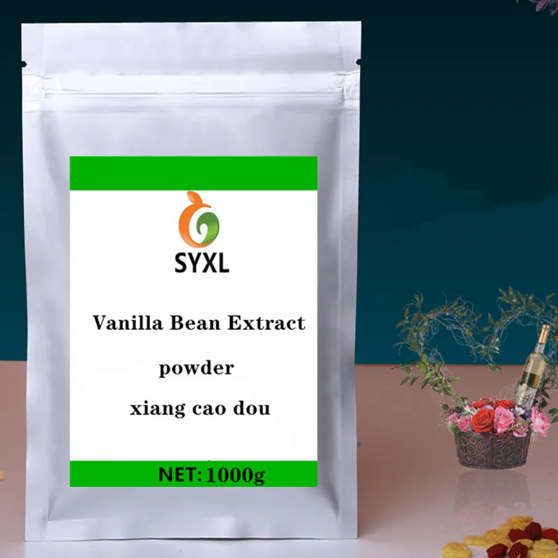 

100g-1000g Factory Supply With The High Purity Pure Vanilla Bean Planifolia Extract Vanilla Bean Extract powder xiang cao dou