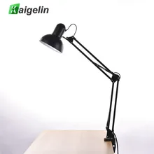 Kaigelin светодиодный складной светильник современный офисный стол лампа с зажимом 110 V-220 V Мощность зарядки E27 светодиодный светильник лампы Настольная лампа для тренировок