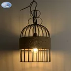 Countryside hemp rope pendant lights. Bar cafe dinning room bird cage drop light lamp. retro LOFT style back to industrial times