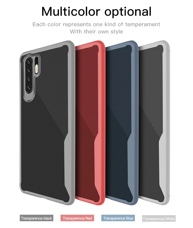 KHW2091_10_JONSNOW Soft Case for Huawei P30 Pro Transparent Anti-knock Protect Cases Soft Glue All-inclusive Back Cover