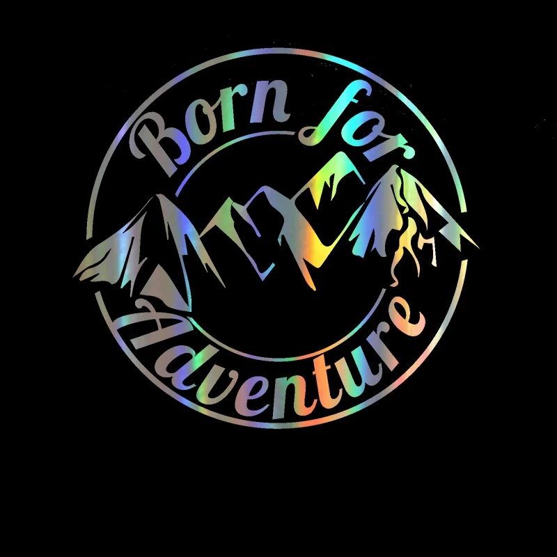 Крутая наклейка на автомобиль графика Born For Adventure Наклейка окно мотоциклетная