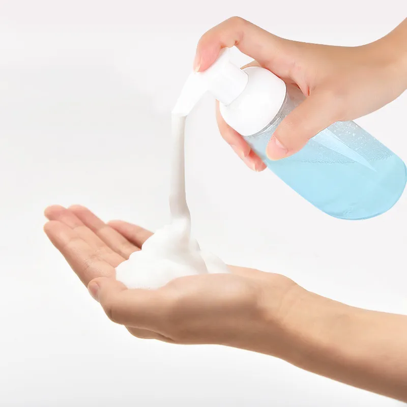 

Handheld Transparent Empty Container bottle Shampoo Dispenser liquid soap Travel Pot hand sanitizer holder bathroom accessories