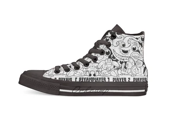 

Final Boss High Top Canvas Shoes Flat Casual Custom Unisex Sneaker Drop Shipping