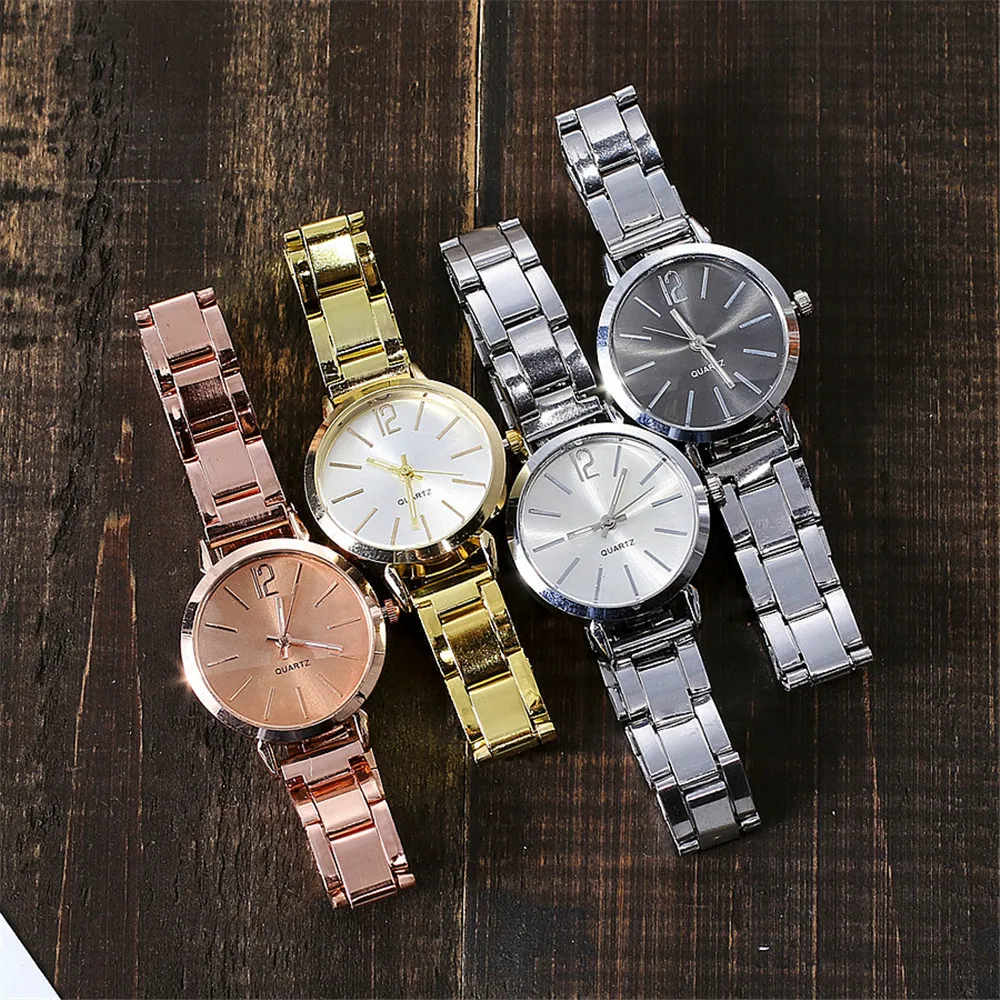 

Luxury Fashion Ladies Watches Rose Gold Women Watches Elegant Minimalism Casual Stainless Steel Strap Quartz WristWatch Clock #B