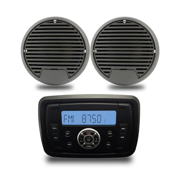 

Waterproof Marine Stereo Bluetooth Radio Audio Car MP3 Player FM AM 3" Marine Waterproof Compact Motorcycle Outdoor Speaker