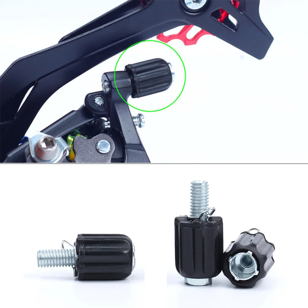 

10pcs Front Rear Bike Derailleur Mountain Bike Transmission Lever Fixed Bolts Bicycle Disc Brake Bolts M5 Fine Adjustment Screw