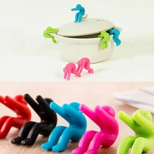 Поднятие крышки переливное устройство подъемный горшок крышка переливное устройство s силиконовый держатель для телефона кухонный Garget инструменты для приготовления пищи аксессуары