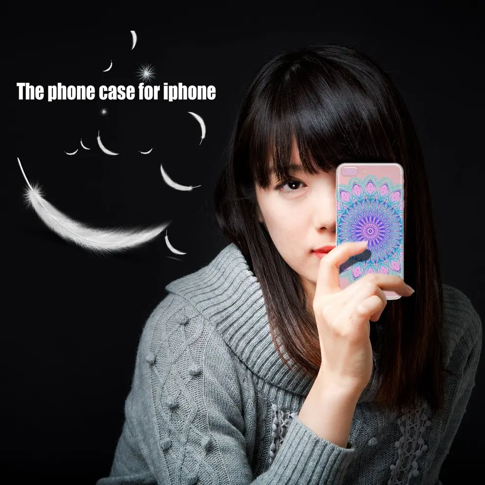 

Colorful Pattern Cell Phone Case Fashion Color Printing Colored Drawing TPU Phone Cover For iPhone Series