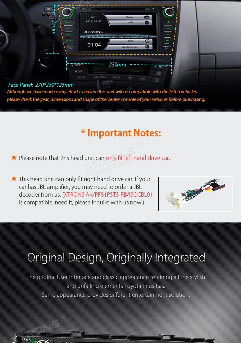 Cheap 8" Car DVD Radio GPS for Toyota Prius 2009-2013 (Left Hand Drive) with Android Mirror Link Support & External Microphone Support 2