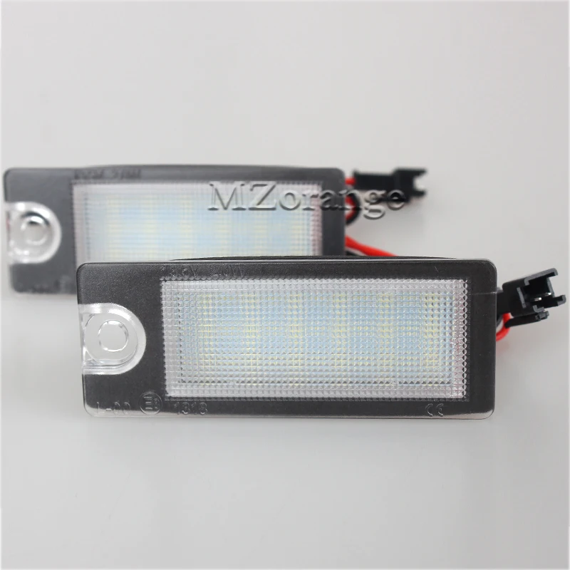 

2 PCS 18 LED Plate Lamp License Plate Light for Volvo S80 V70 XC70 01-07 S60 01-06 99-06 XC90 03- SMD3528 12V Car Number White