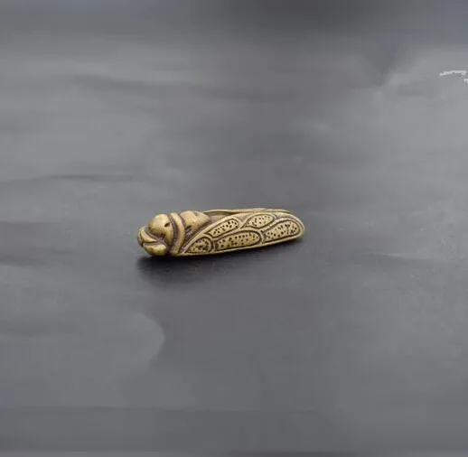 

China collection archaize brass cicada small pendant